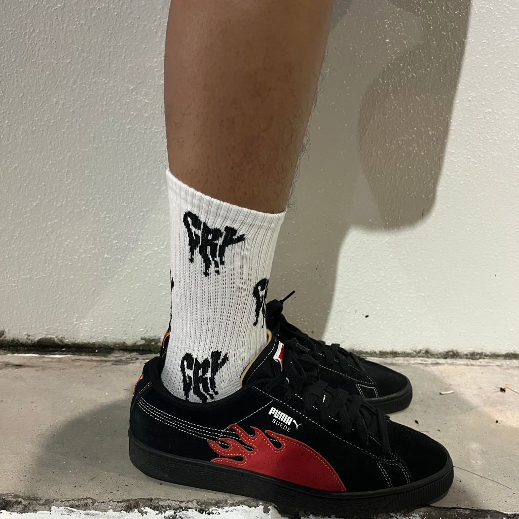CRY FOR LOVE SOCKS (BLACK)