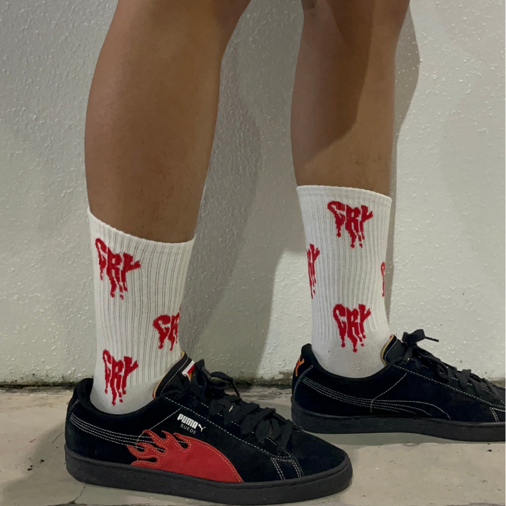 CRY FOR LOVE SOCKS (RED)