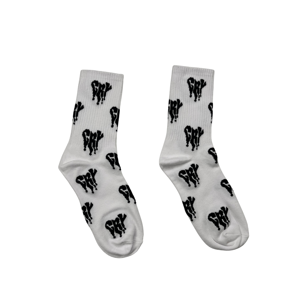 CRY FOR LOVE SOCKS (BLACK)