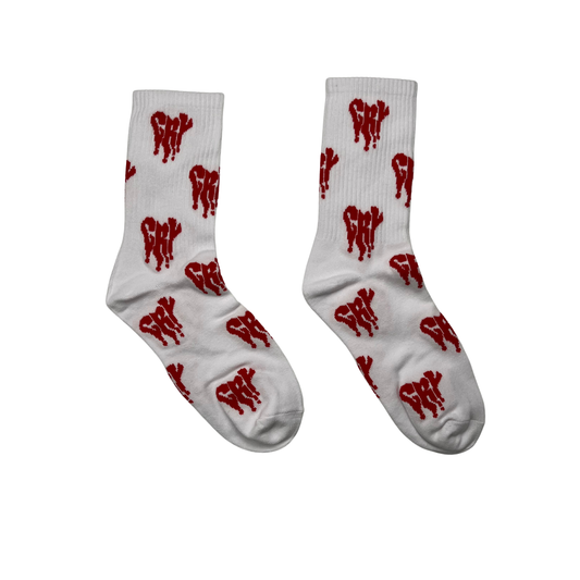 CRY FOR LOVE SOCKS (RED)