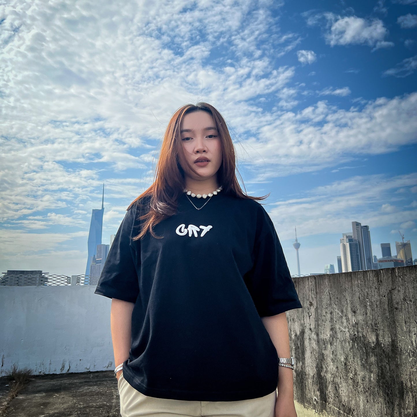 PROLOGUE BOXY TEE BLACK