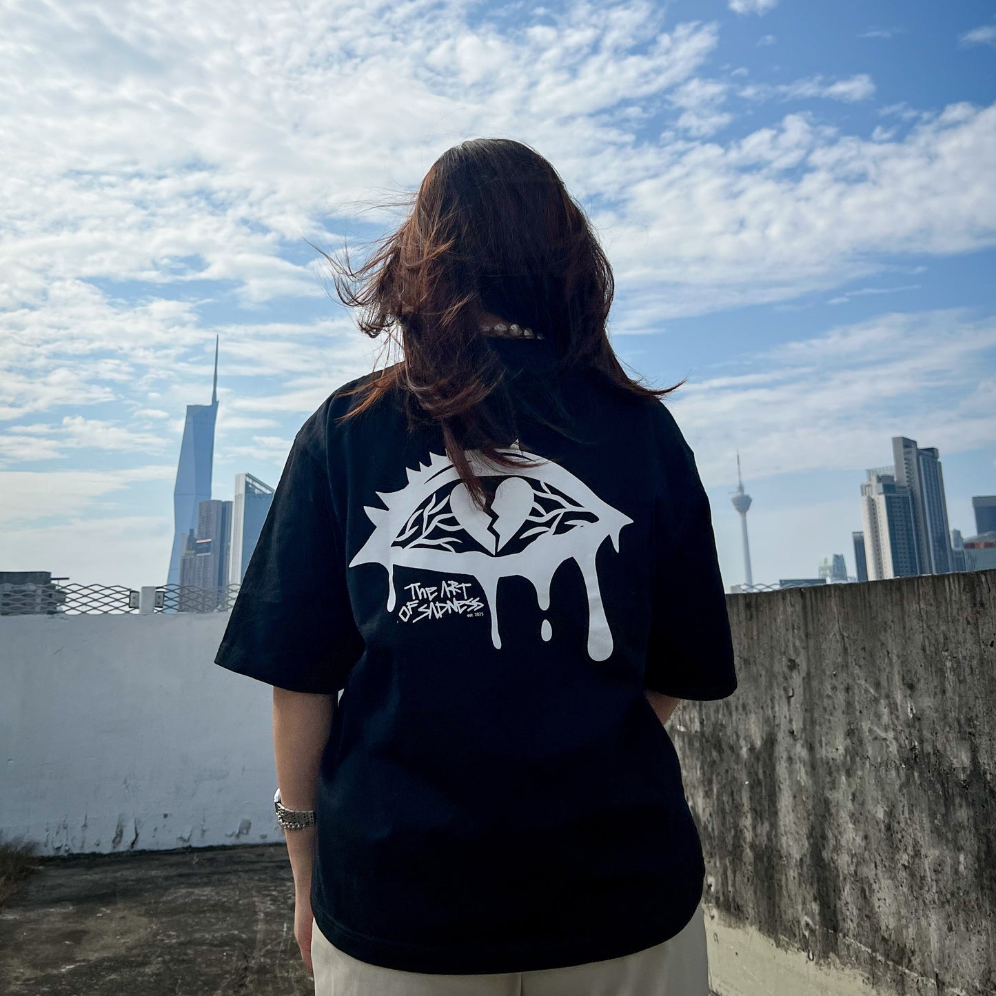 PROLOGUE BOXY TEE BLACK